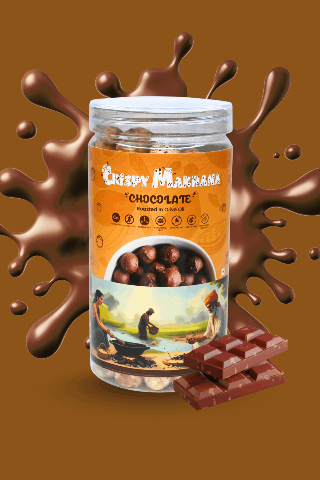 Chocolate Crispy Makhana