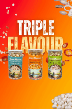 Himalayan salt Pepper, Chilligarlic, Cream onion crispy makhana